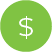 dollar sign icon in green