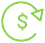 Dollar sign arrow icon