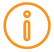 information icon in orange